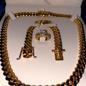 190 gram chain 90 gram bracelet